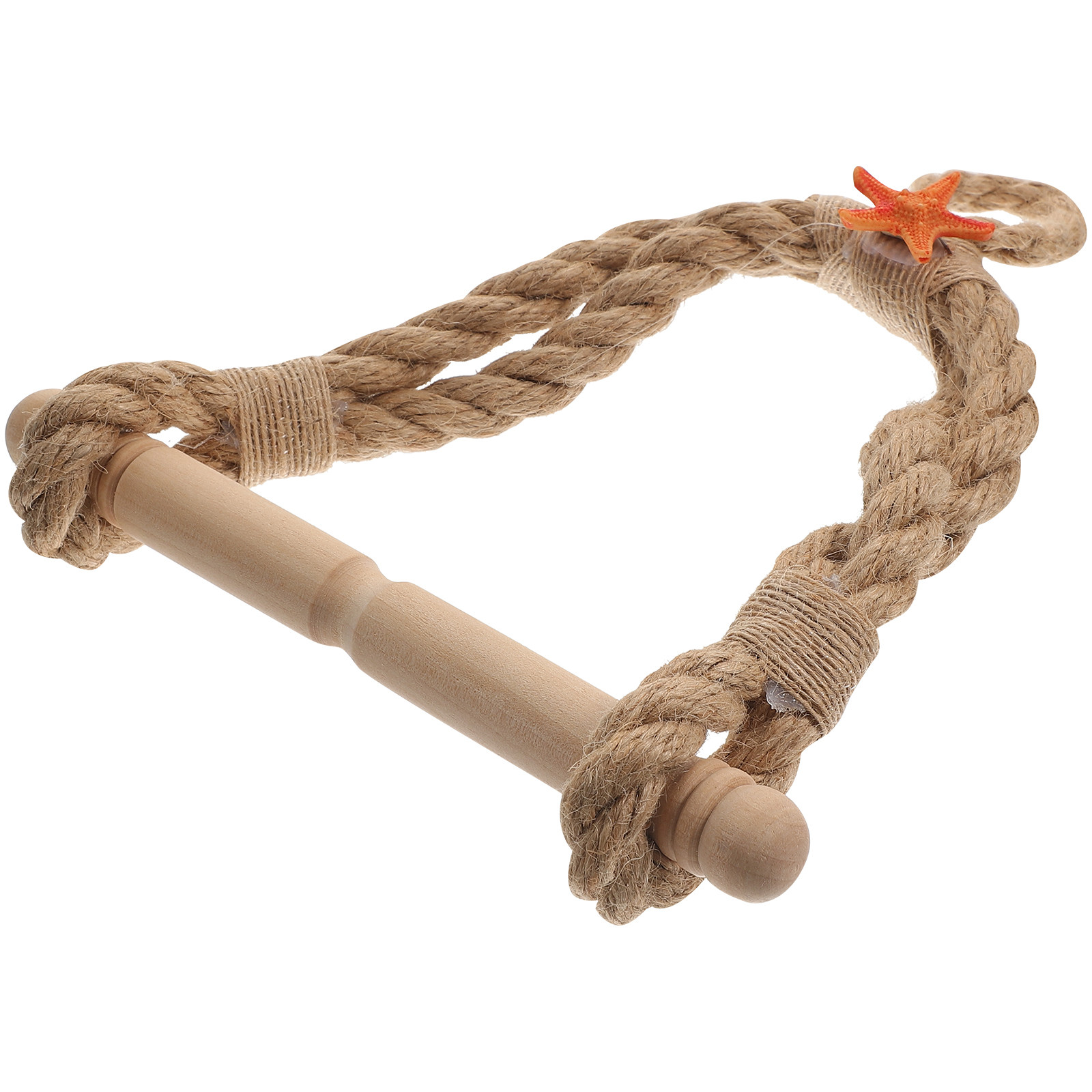 Home Bathroom Paper Towel Holder - Vintage Nautical Rope Toilet Roll Holder