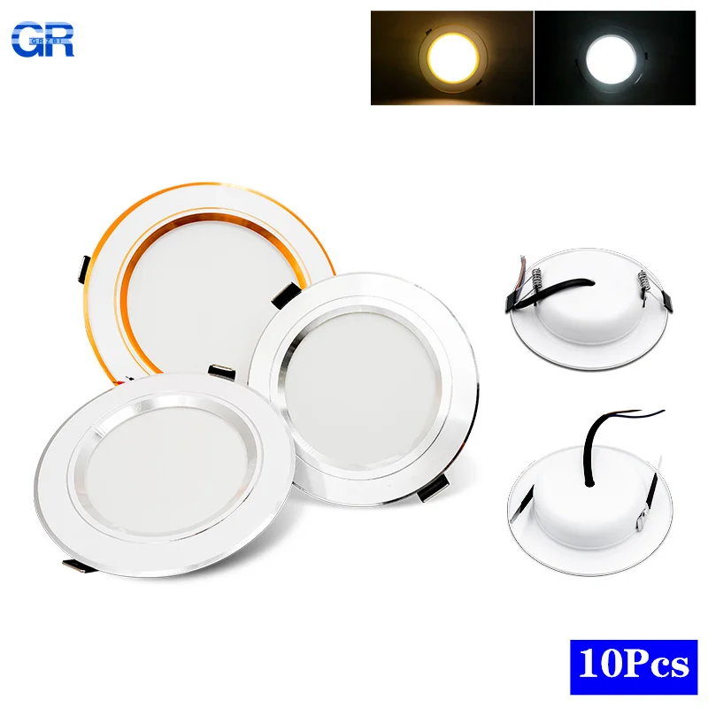 10pcs/lot Led Downlight  AC 22 - огляд і ціна Home Of The Year Bathroom