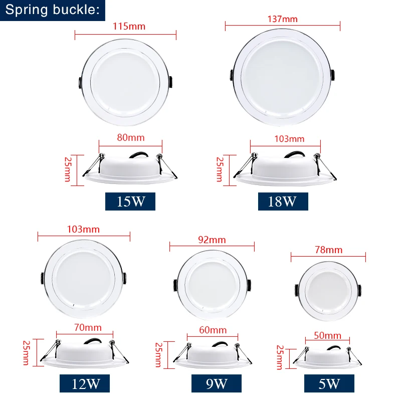 10pcs/lot Led Downlight  AC 22 - огляд і ціна Home Of The Year Bathroom