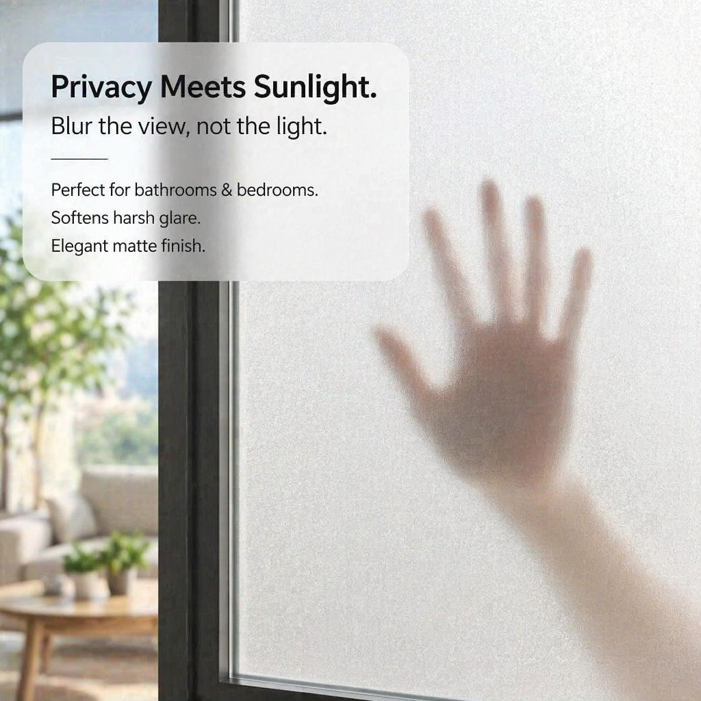 Frosted Privacy Window Film Tr - огляд і ціна Home Bathroom Glass