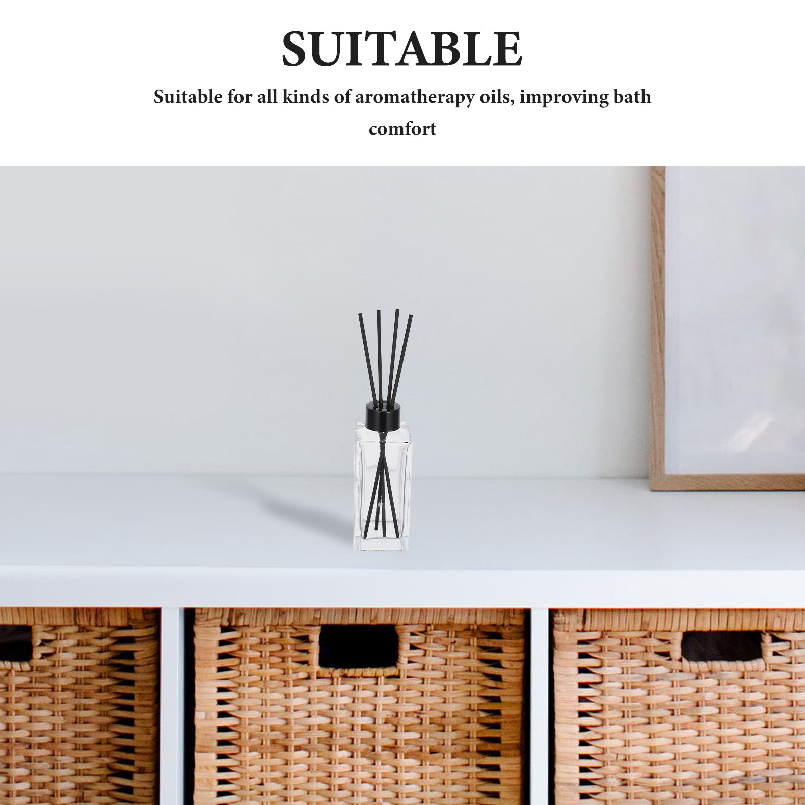 4Sets Small Reed Diffuser Mini - огляд і ціна Home Bathroom Glass