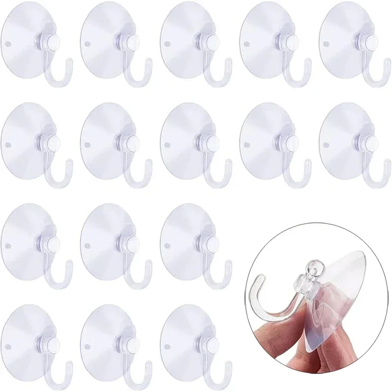 10/5Pcs Suction Cup Hooks Stro - огляд і ціна Home Bathroom Glass