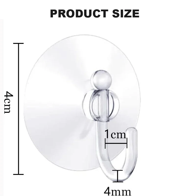 10/5Pcs Suction Cup Hooks Stro - огляд і ціна Home Bathroom Glass