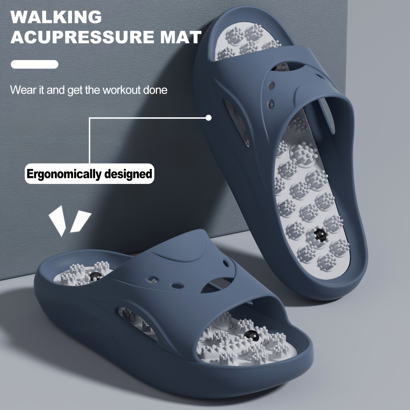 Women Men EVA Massage Slippers - огляд і ціна Home Outdoor Bathroom