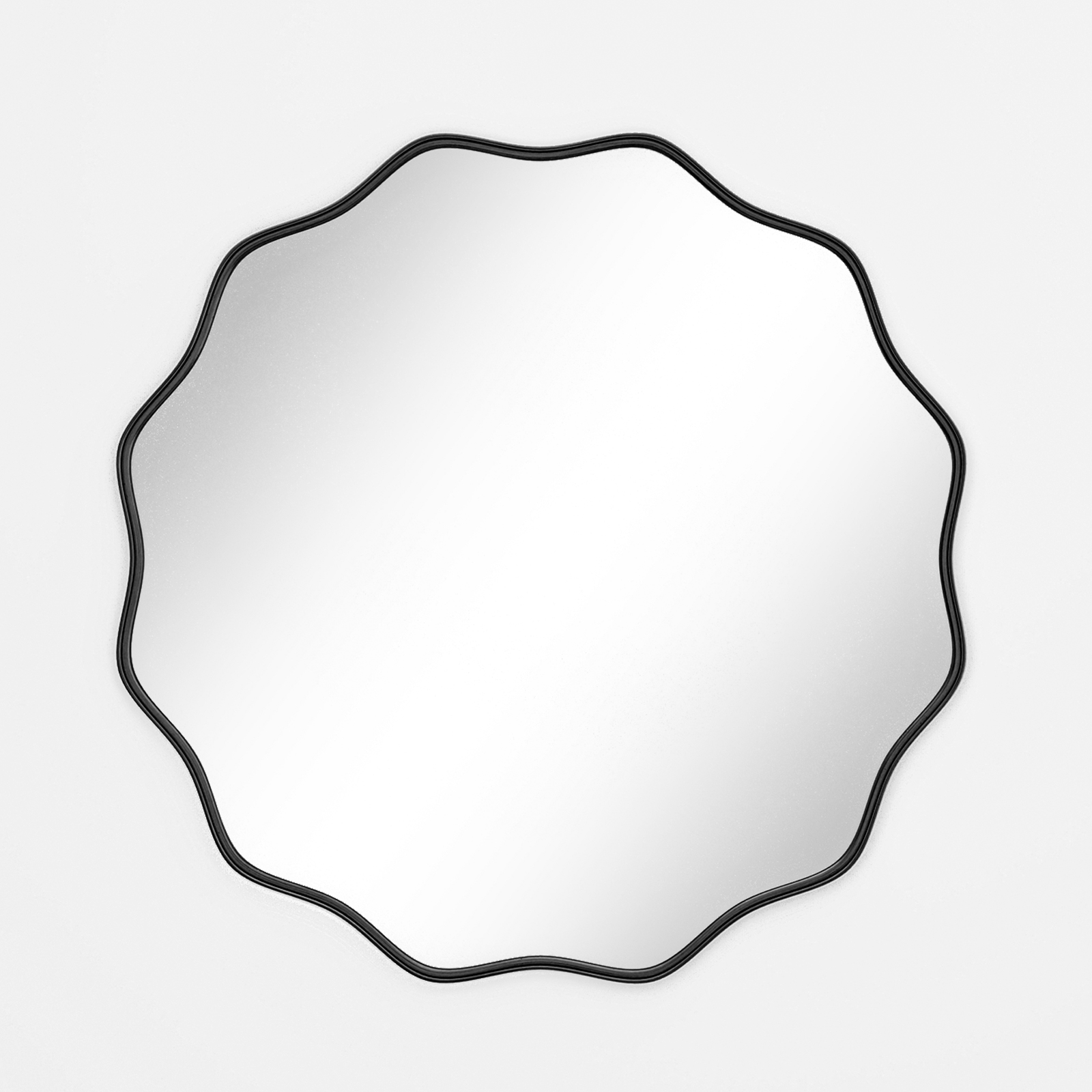 Wavy Round Bathroom Mirror Dec - огляд і ціна Home Bathroom Glass