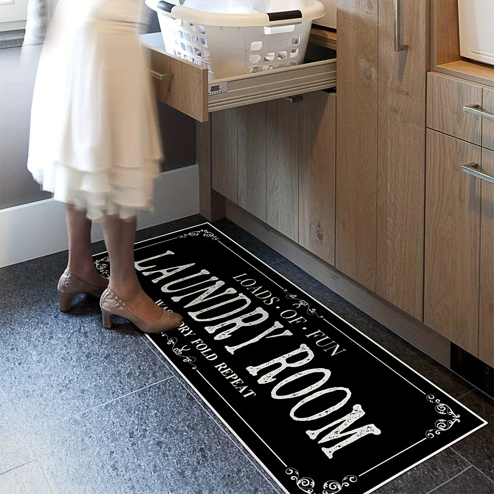 Laundry Room Rug Runner Non Sl - огляд і ціна Zara Home Bathroom Accessories
