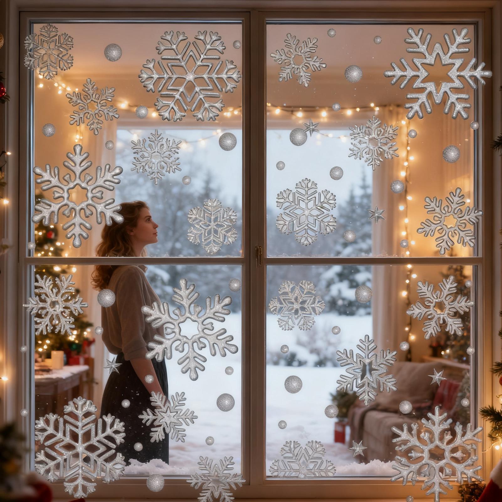 Holiday Window Clings Static R - огляд і ціна Home Bathroom Glass