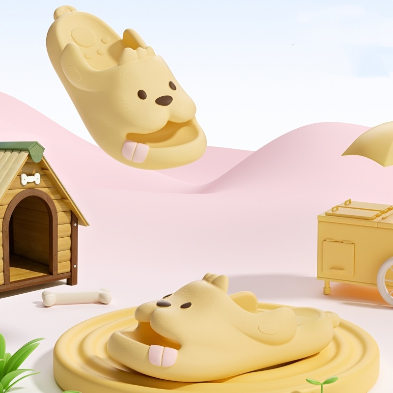Cute Dog Cartoon Slippers Wome - огляд і ціна Home Outdoor Bathroom