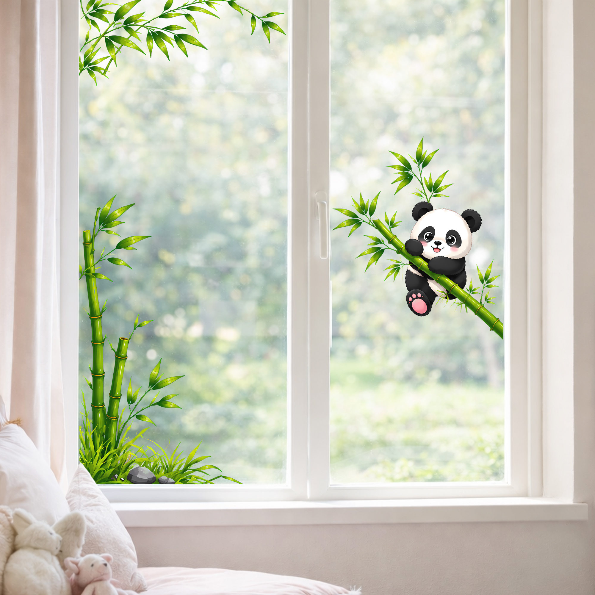 Cute Panda with Bamboo Bathroo - огляд і ціна Home Bathroom Glass