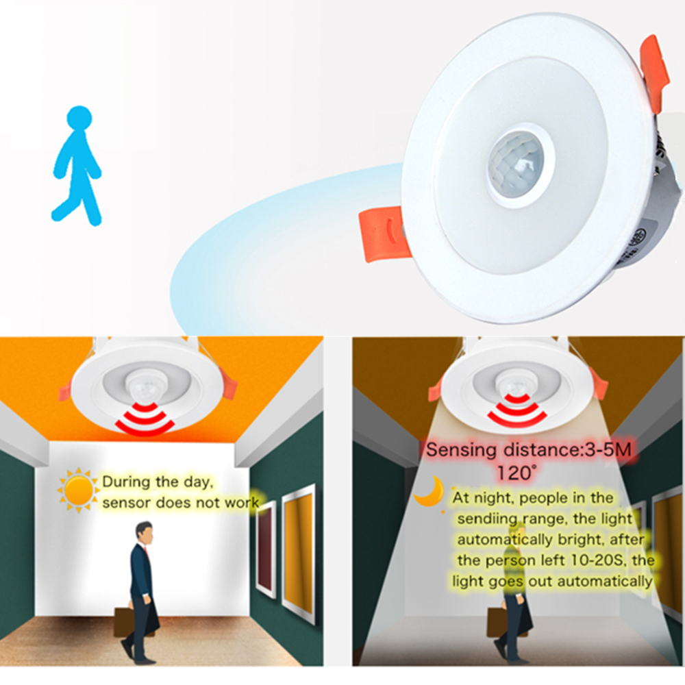 5W 7W 9W PIR Motion Sensor LED - огляд і ціна Home Of The Year Bathroom