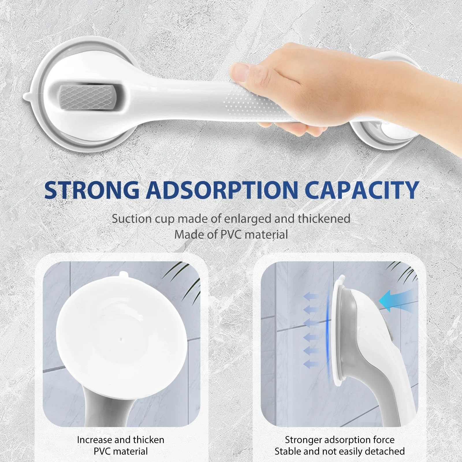 2Pcs Shower Grab Bar Nonslip S - огляд і ціна Home Bathroom Grab Bar