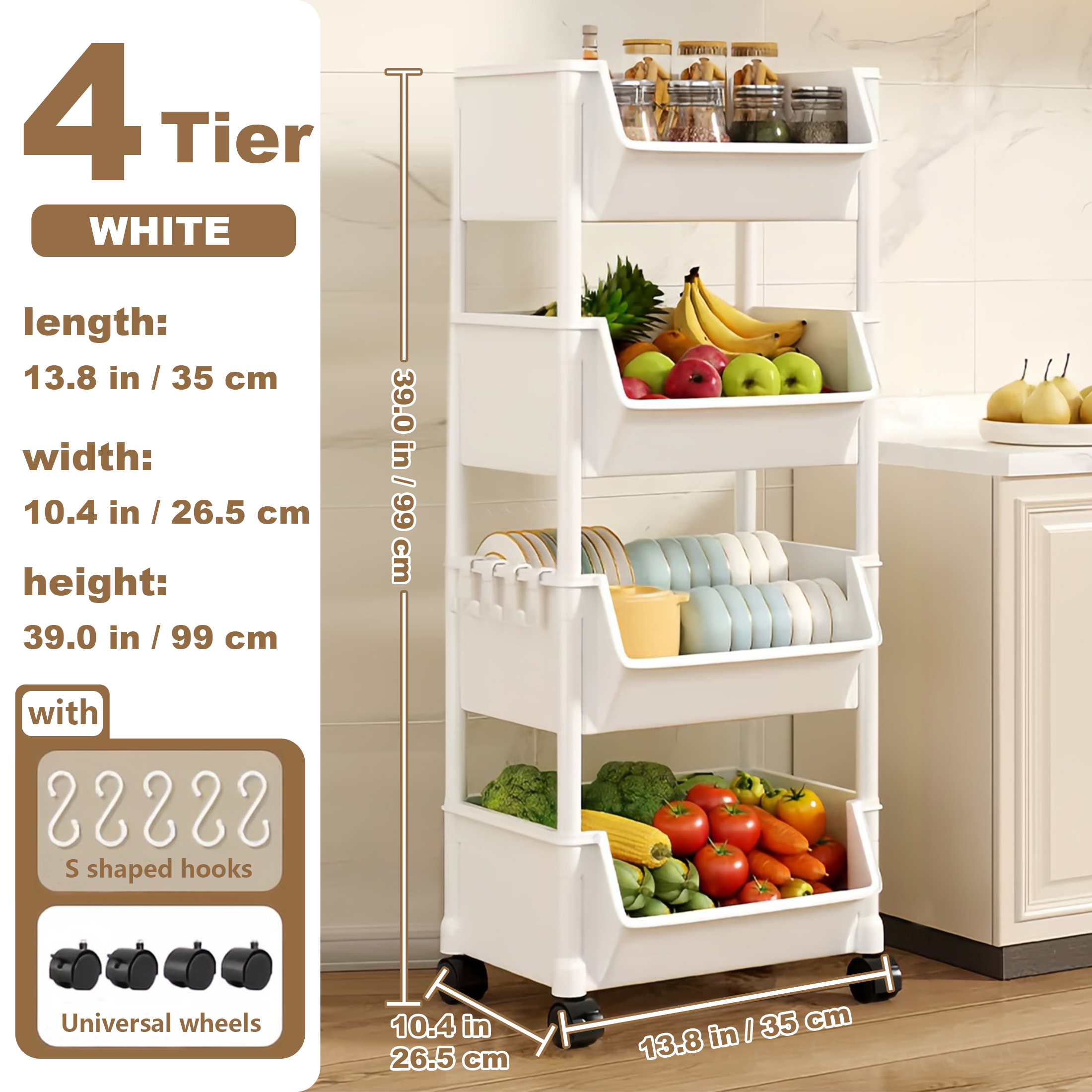Trolley Bookshelf Kitchen Stor - огляд і ціна Zara Home Bathroom Accessories