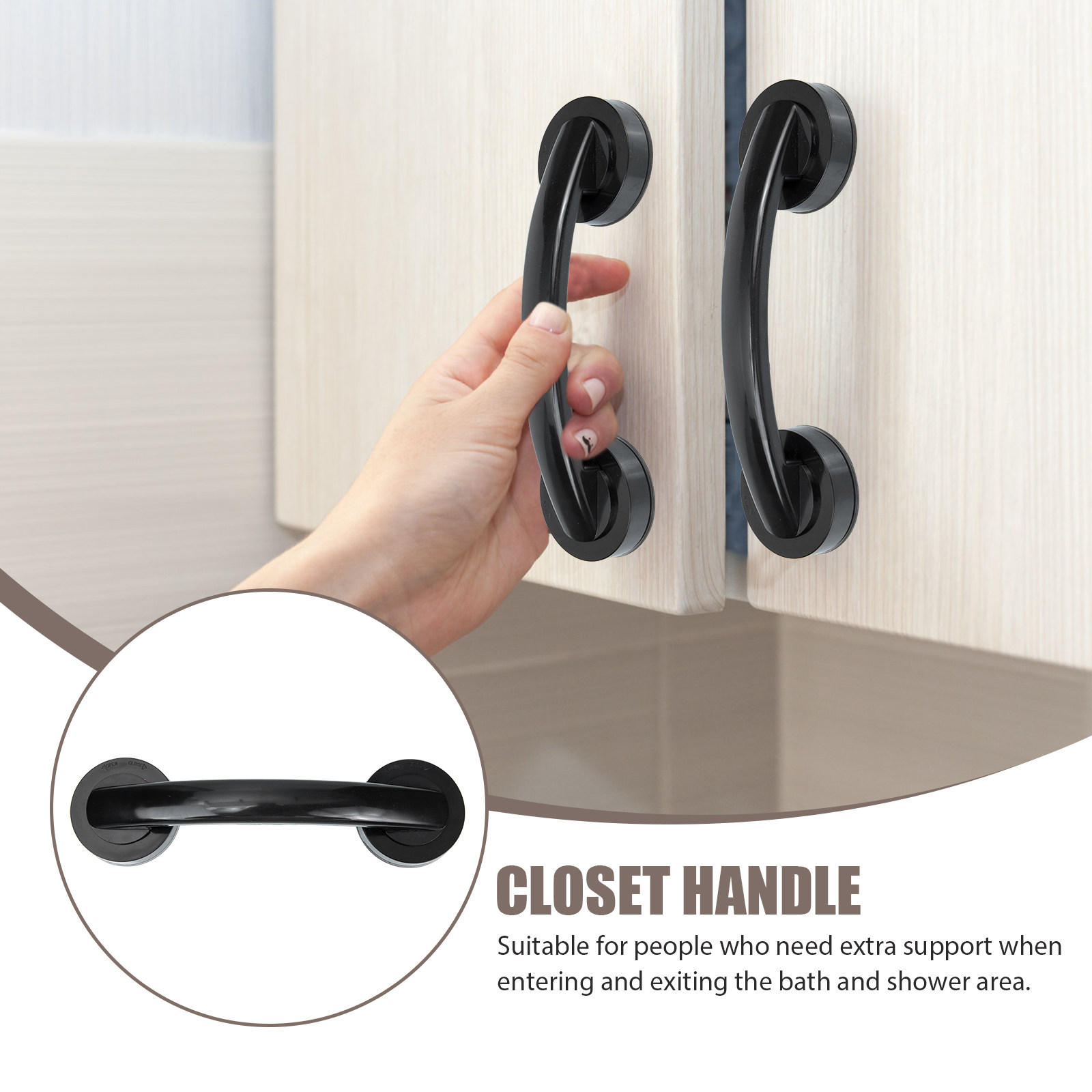 Punch Free Window Door ABS Adh - огляд і ціна Home Bathroom Grab Bar